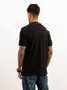 Slim Fit Tipping Collar Polo T-Shirt | Black