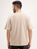 Solid Oversized Cut & Sew T-Shirt | Khaki