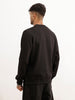 Regular Fit Foil Printed Sweatshirt | Black