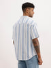 Classic Textured Stripe Shirt | Blue