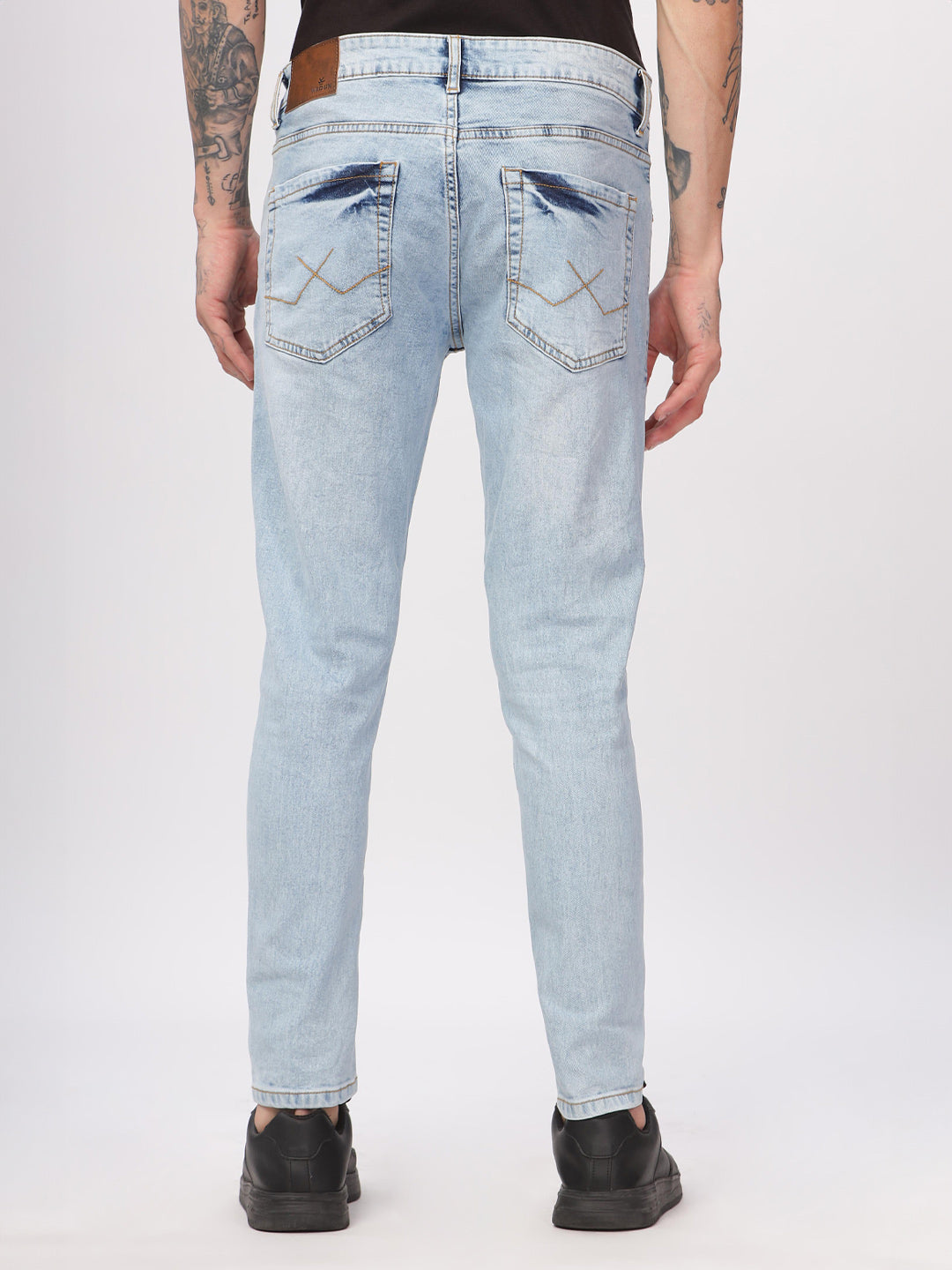 Blue Mist Cropped Denim Jeans