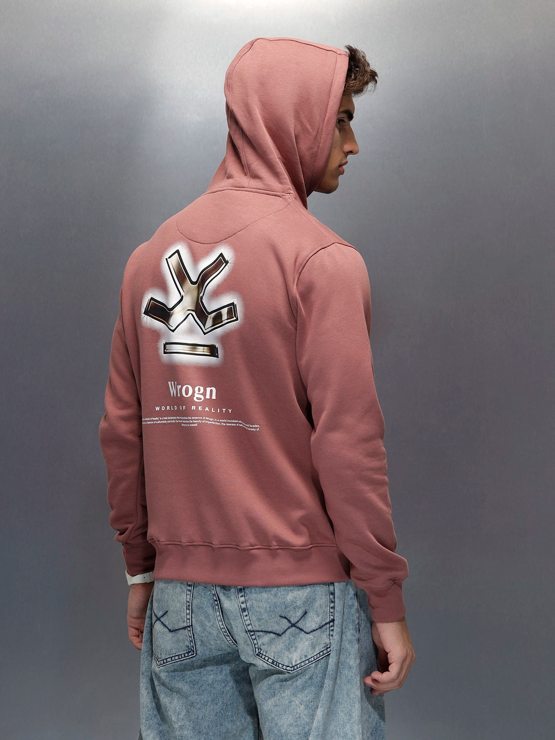 Men's casual hooded sweatshirt | Brown
