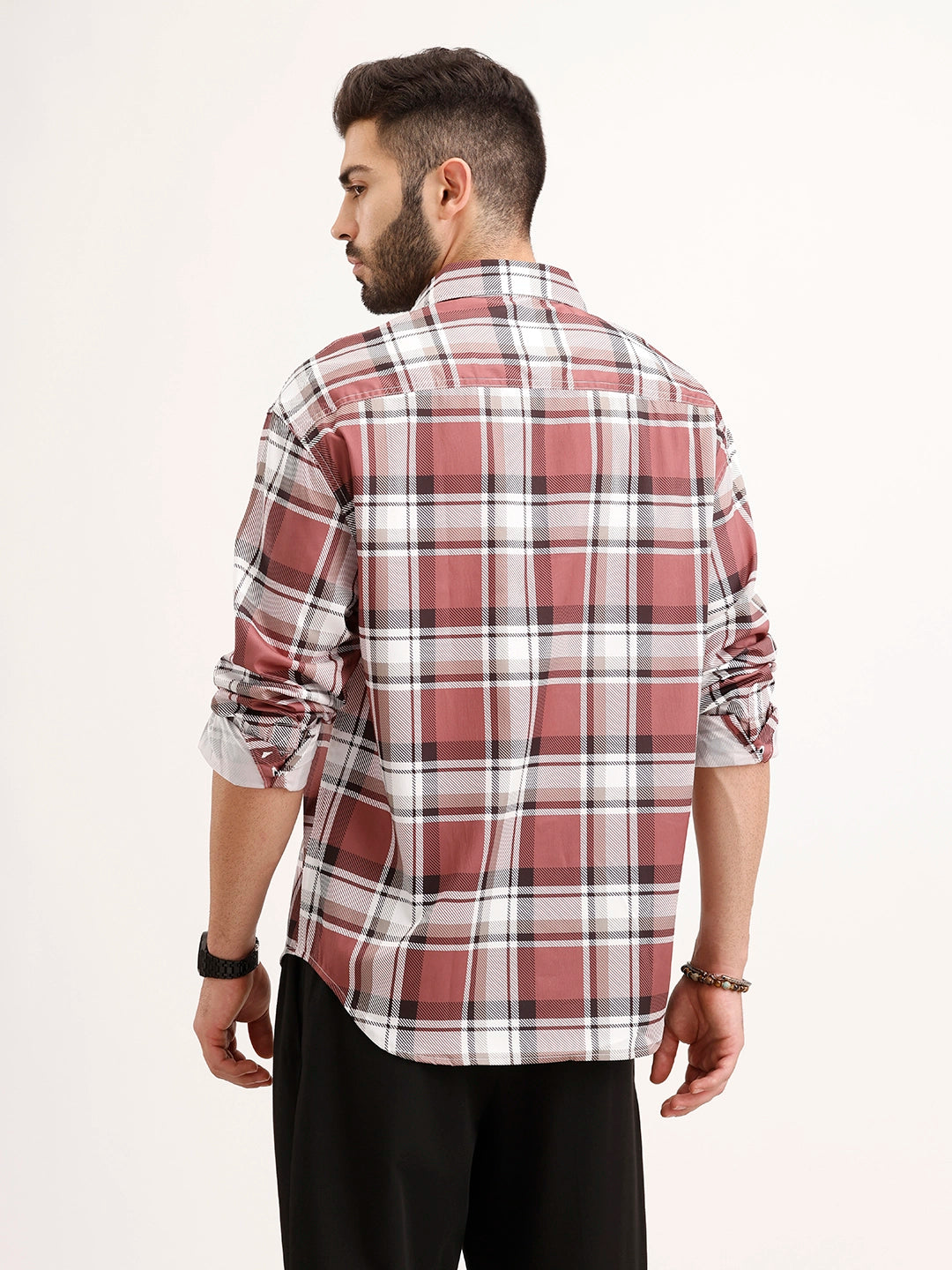 Oversized Fit Double Pocket Shirt | Rust