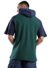 Teal Hooded Oversized T-Shirt