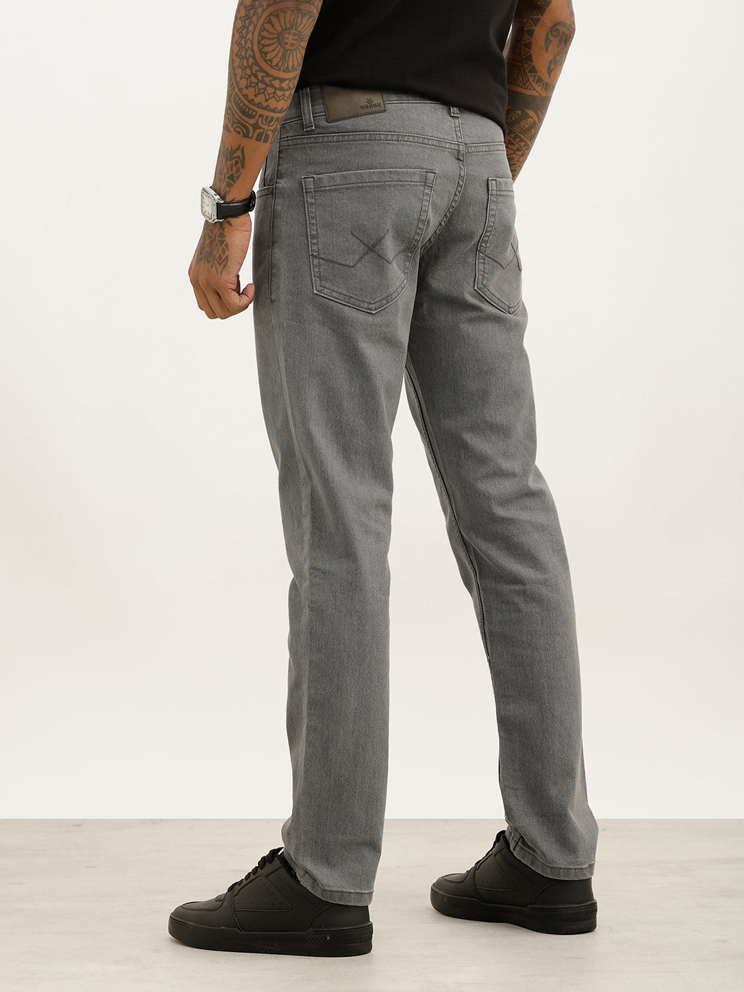 Washed Slim Fit Denim Jeans | Grey