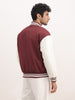 Relaxed Fit Bomber Jacket | Maroon