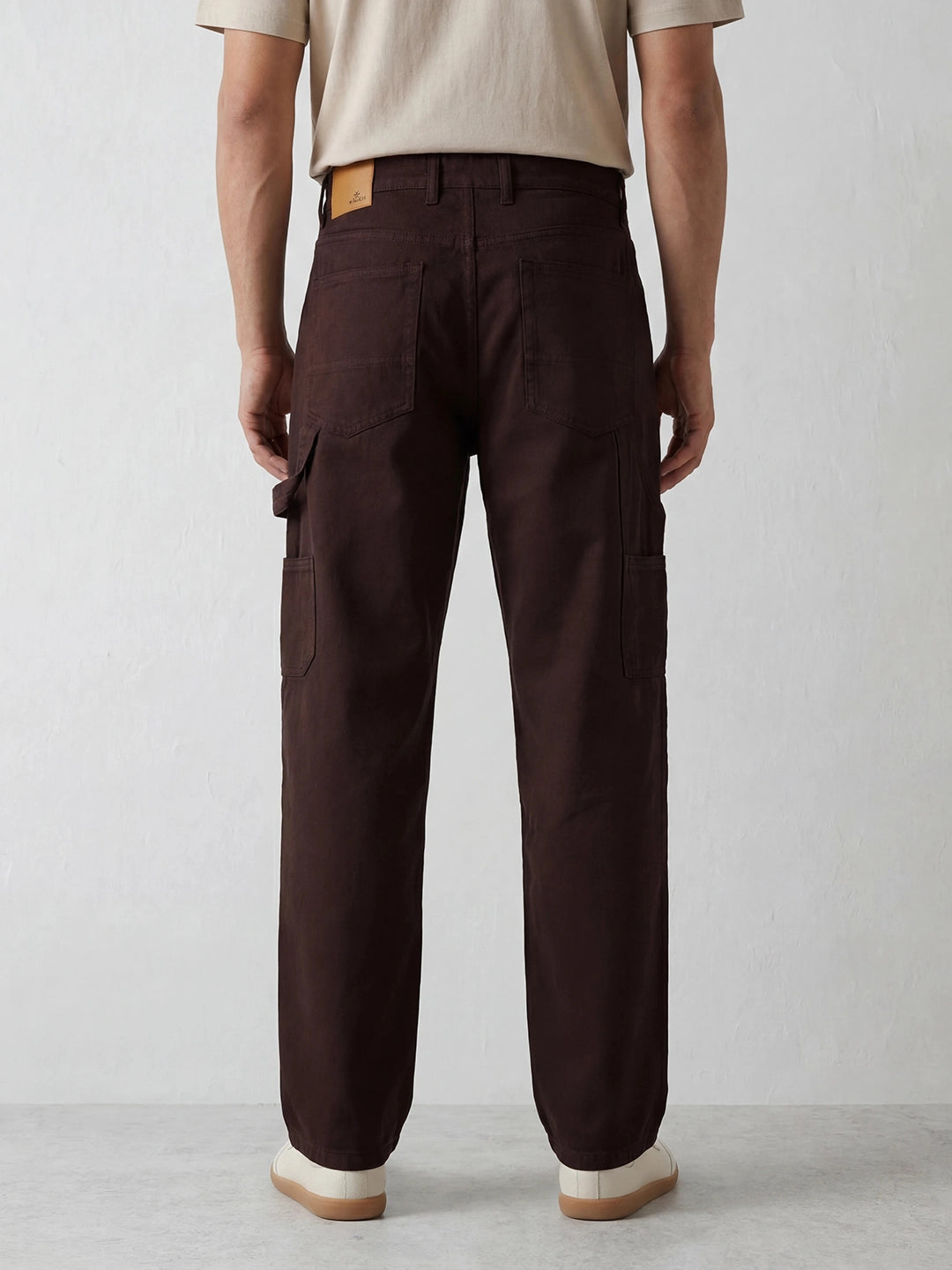 Loose Fit Denim Jeans | Brown