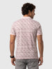 Classic Placement Printed Polo T-Shirt | Pink