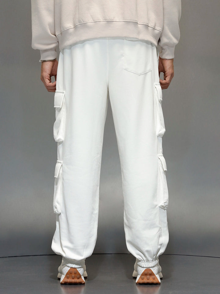 Casual Utility Pocket Joggers for Men | Off White