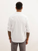 Regular Fit Textured Full Sleeve Shirt | White | WWSH9183F