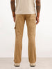 Solid Straight Fit Carpenter Trouser | Khaki
