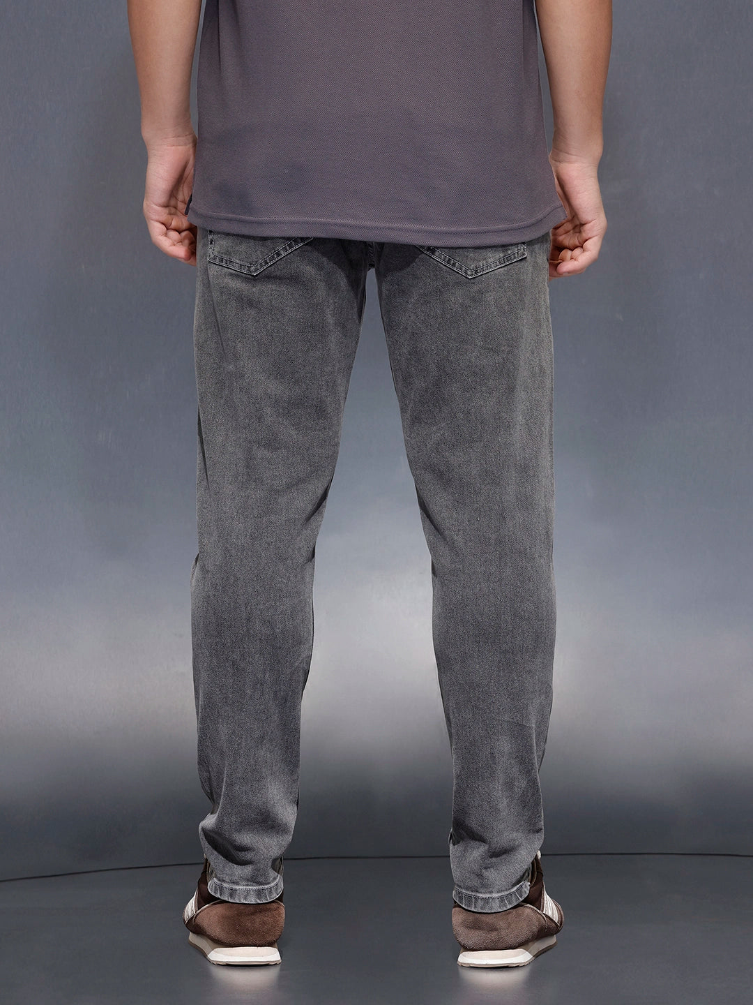 Men's skinny fit stretch jeans | Dark Grey