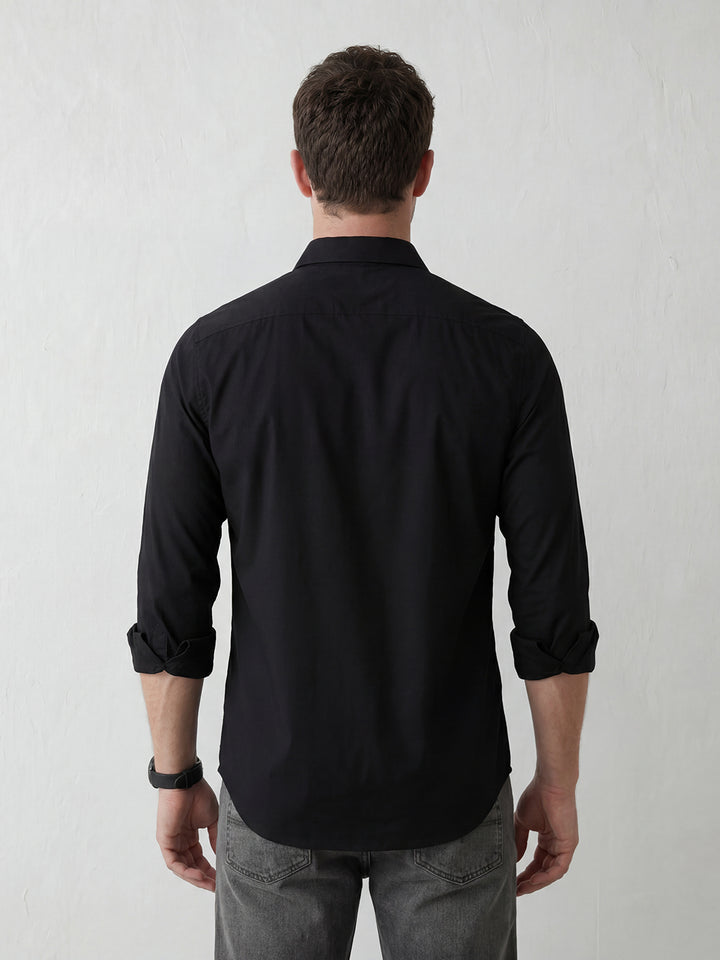 Smart Casual Shirt with Sleek Elevated Style | Black