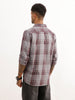Regular Fit Checkered Shirt | Grey