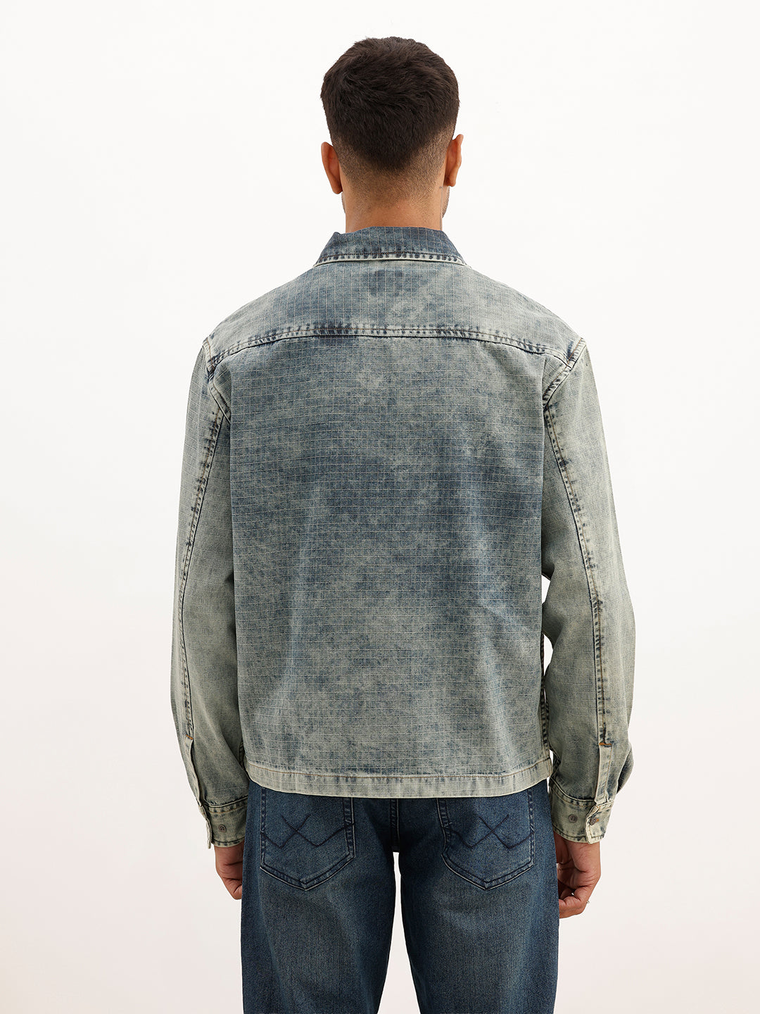 Regular Fit Tinted Overshirt | Light Blue | WSH01LSRE0373S