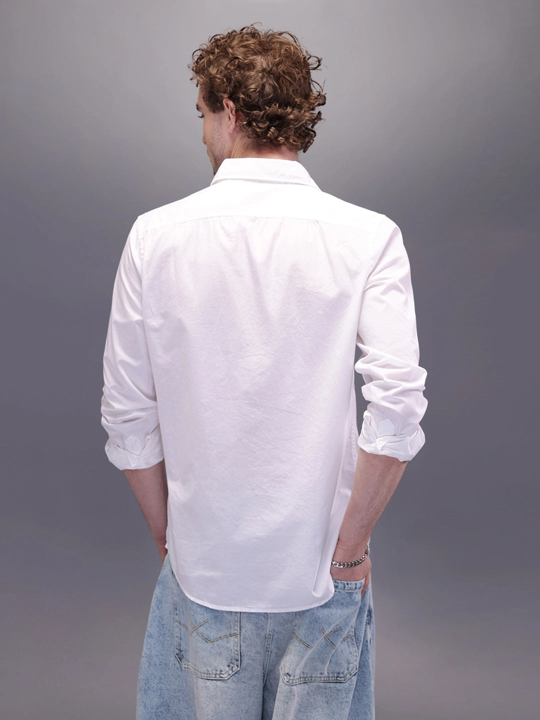 Pure Cotton Regular Fit Shirt | White