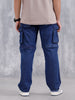 Men's Casual Loose Cargo Fit Jeans | Dark Stone