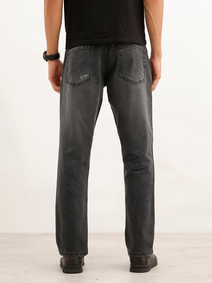 Faded Anti Fit Denim Jeans | Dark Grey
