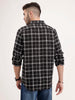 Regular Fit Checkered Shirt | Black