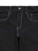 Casual Solid Black Slim Fit Jeans