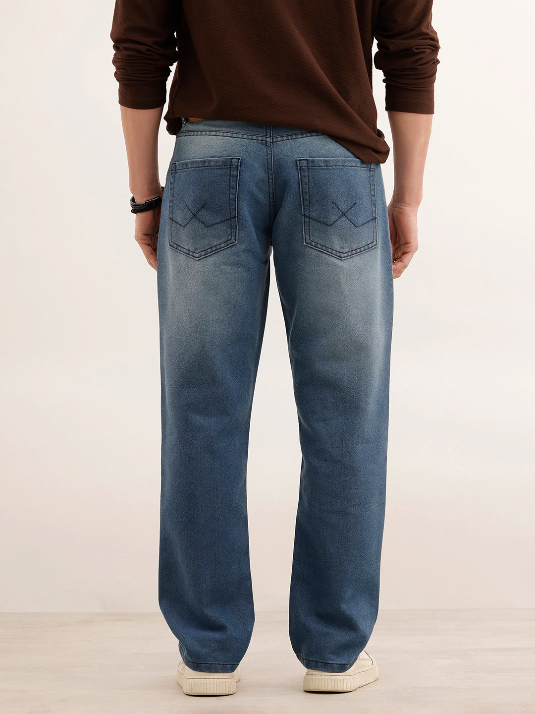 Faded Anti Fit Denim Jeans | Light Blue