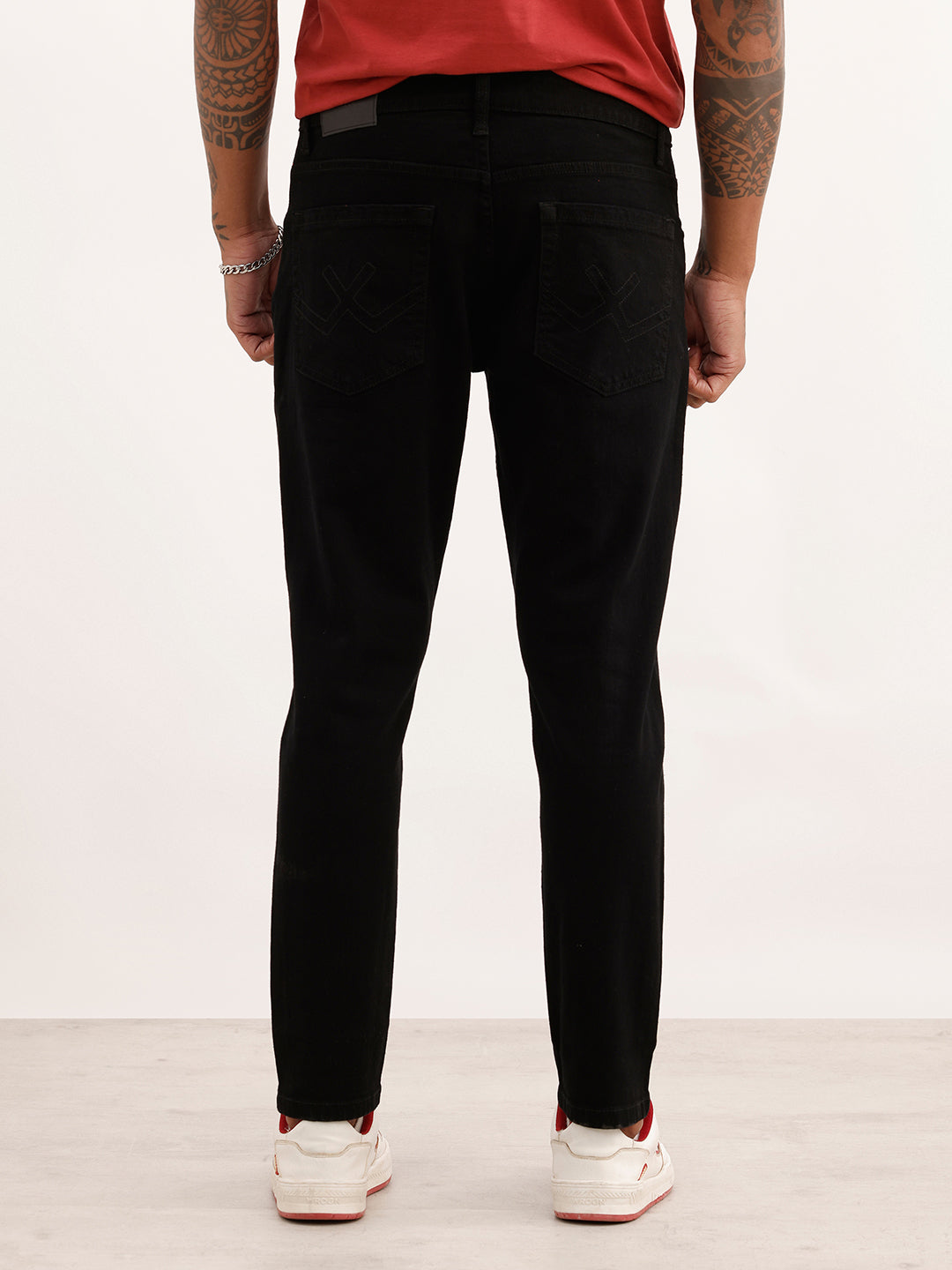 Solid Slim Crop Denim Jeans | Black | WJN0200SL2234S