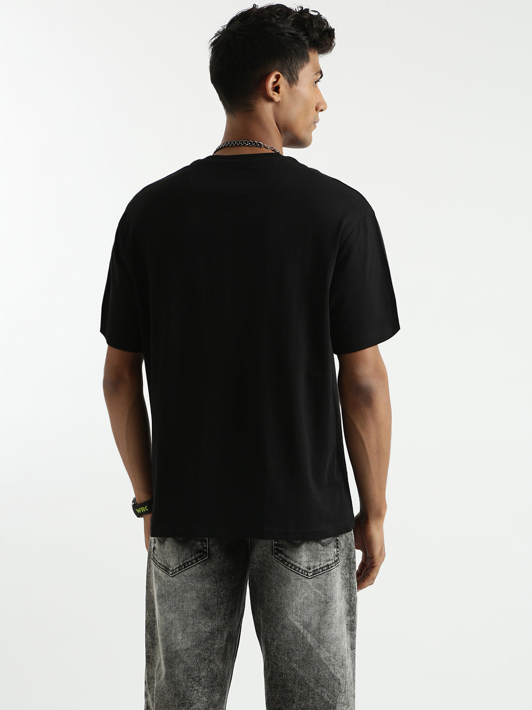 Wrogn X Spoyl Black T-Shirt