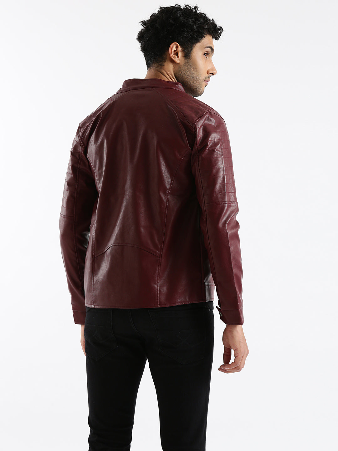 Ruggged Elegance Leather Jacket