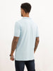 Slim Fit Tipping Collar Polo T-Shirt | Light Blue