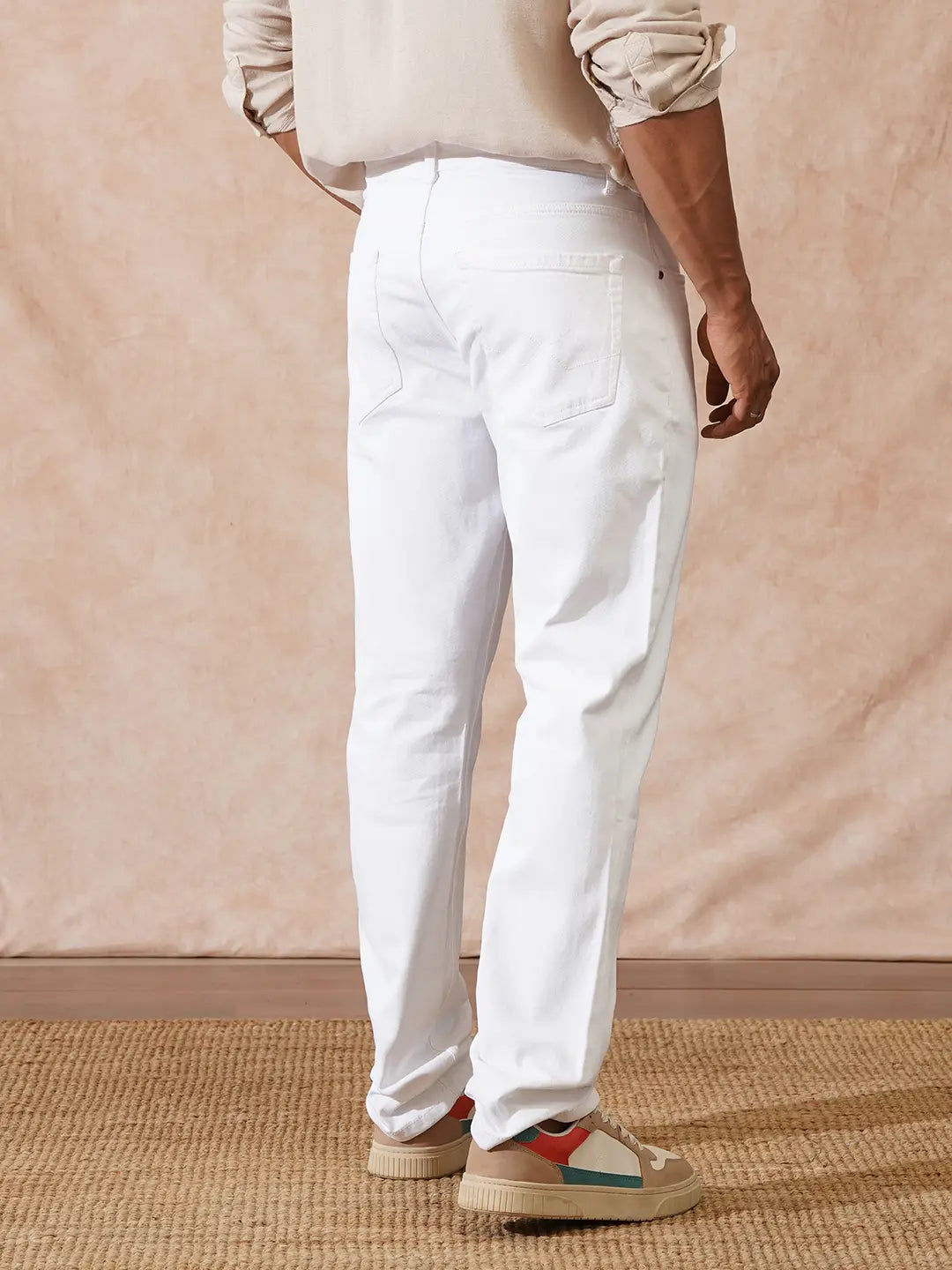Classic Straight Fit Jeans | White