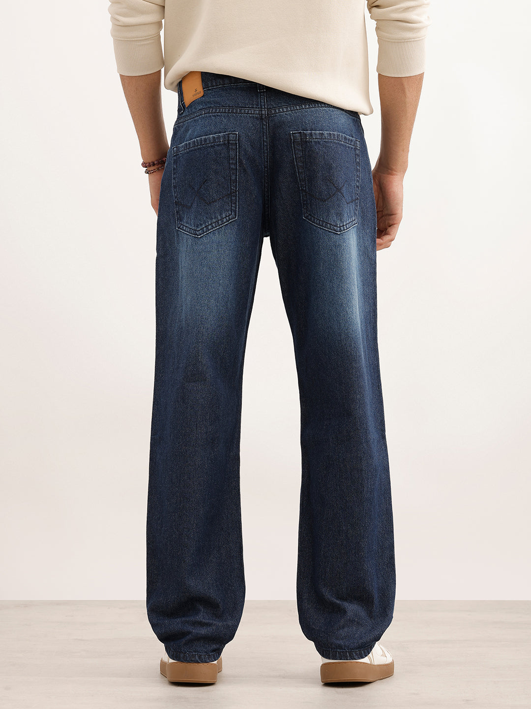 Washed Anti Fit Denim Jeans | Blue