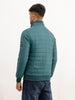Solid Regular Fit Puffer Jacket | Dark Green