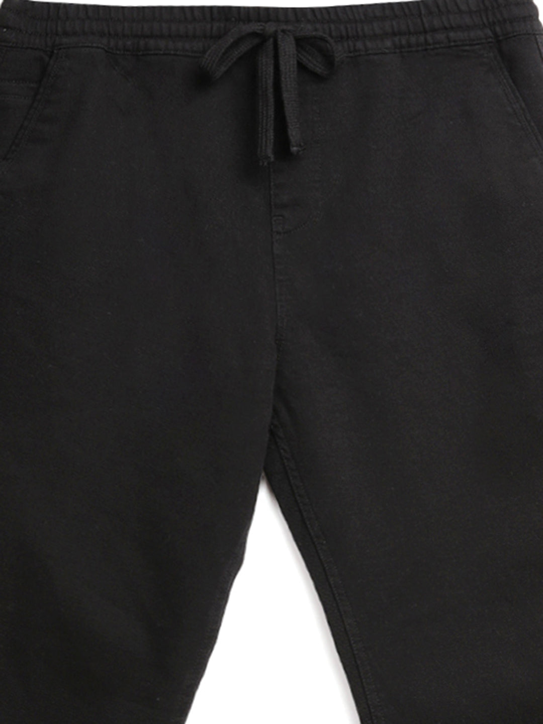 Apex Black Solid Jogger