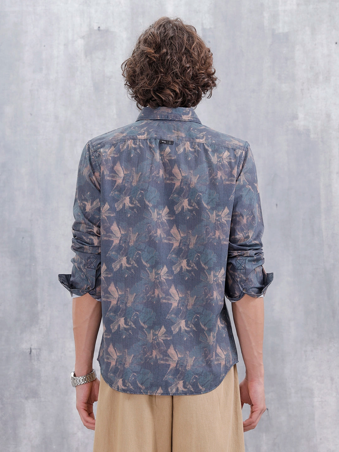 Floral Aop Printed Spread Collar Shirt | Multicolor