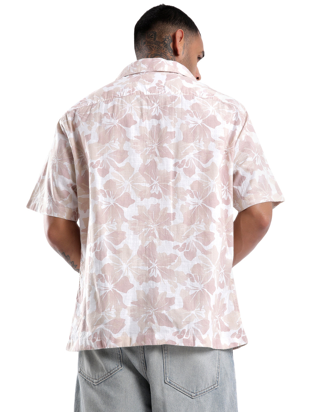 Pink Floral AOP Spoyl Shirt