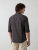 Regular Fit Checkered Shirt | Purple