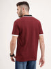 Tipping Collar Polo T-Shirt | Maroon