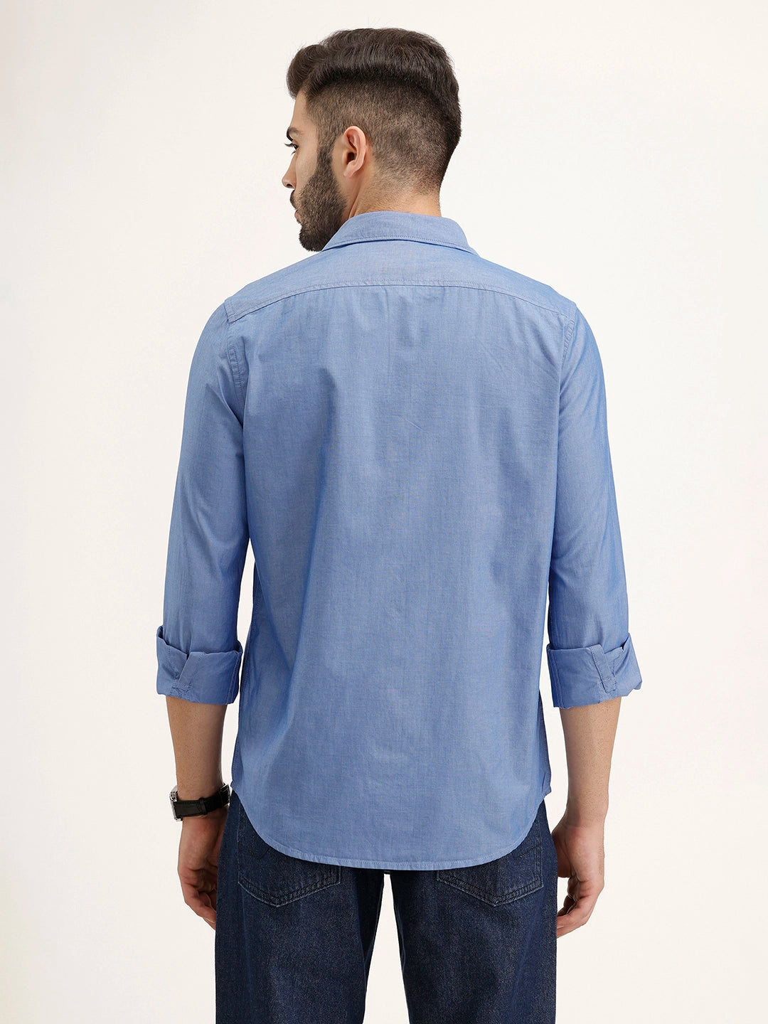 Solid Regular Fit Shirt | Blue