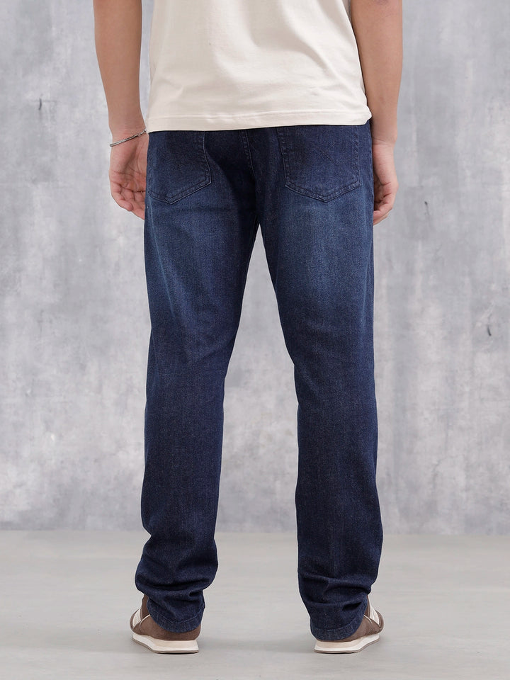Men's Casual Straight Fit Jeans | Dark Stone