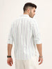 Slim Fit Striped Shirt | White
