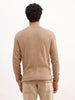 Classic Regular Fit Jacquard Sweater | Brown