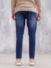 Men Casual Skinny Crop Jeans | Dark Stone