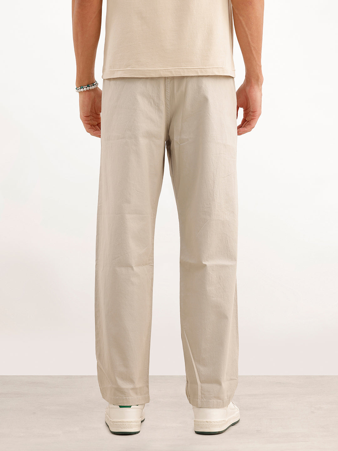 Solid Loose Fit Trouser | Off White | WTR0100LS5082W