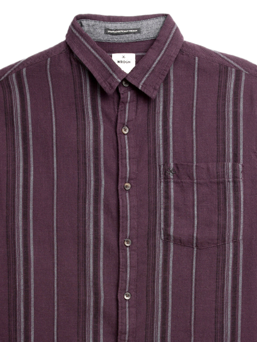 Elite Purple Full Sleeve Striped Shirt