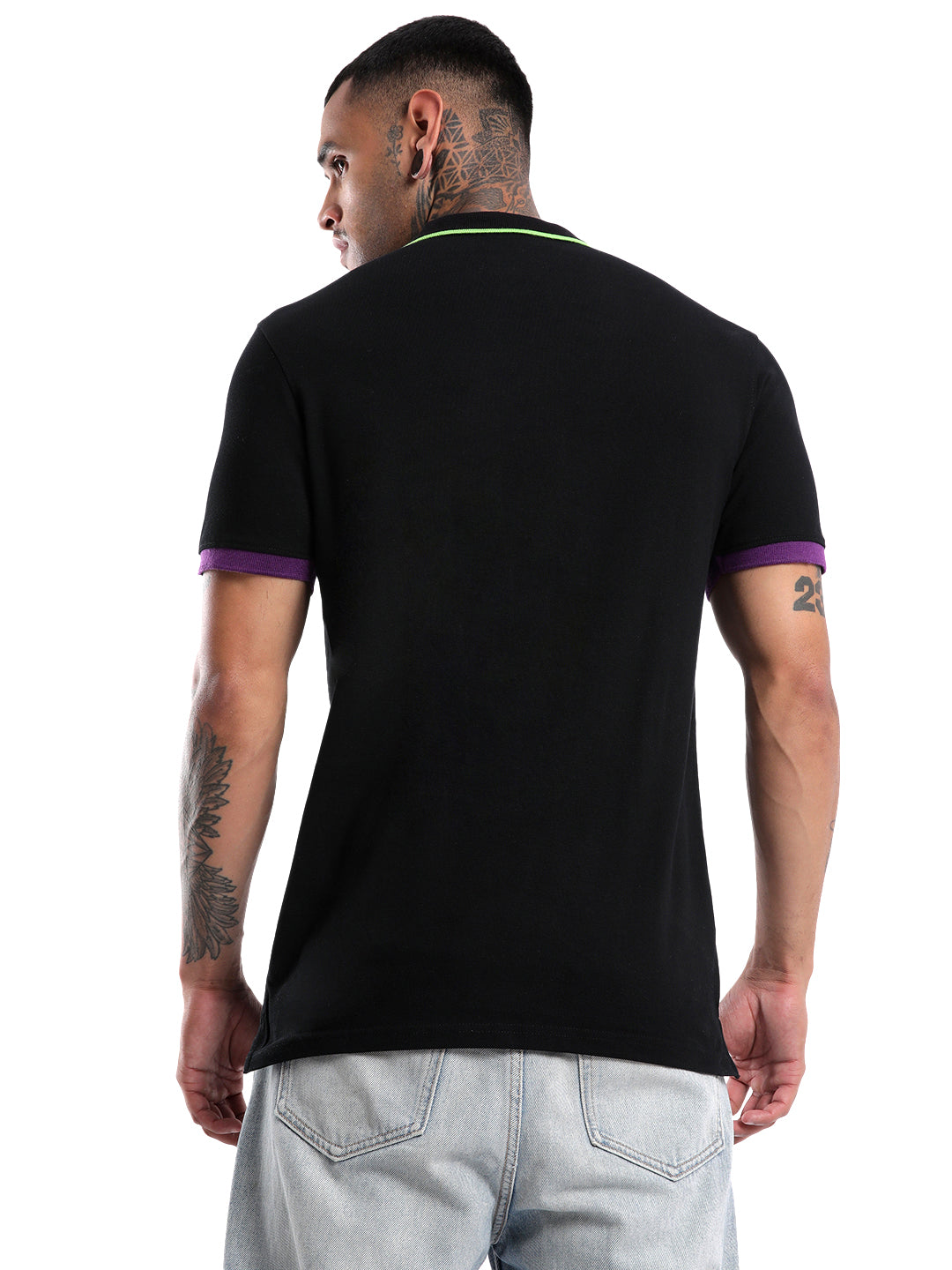 Timeless Black Tipping Polo T-Shirt