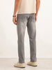 High Fade Straight Fit Denim Jeans | Grey
