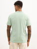 Classic Placement Printed Polo T-Shirt | Green | WWTS357F