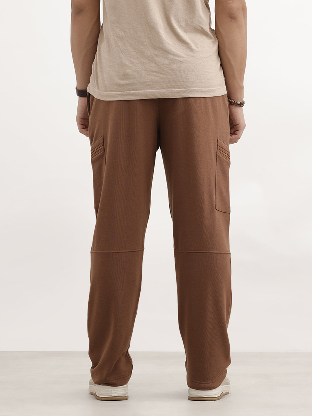 Cut & Sew Comfort Fit Cargo Jogger | Brown
