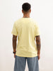 Classic Embroidered Patch T-Shirt | Yellow