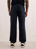 Classic Solid Loose Fit Trousers | Dark Blue | WWTR4019M